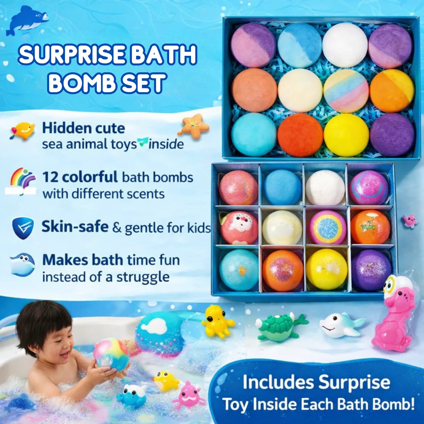Surprise Bath Bombs with Toys